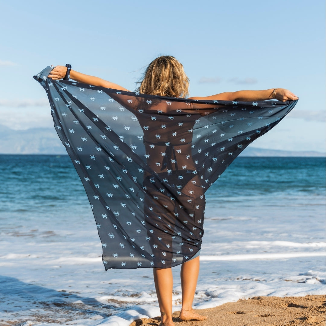 Crab, Blue, Mother and son swimwear