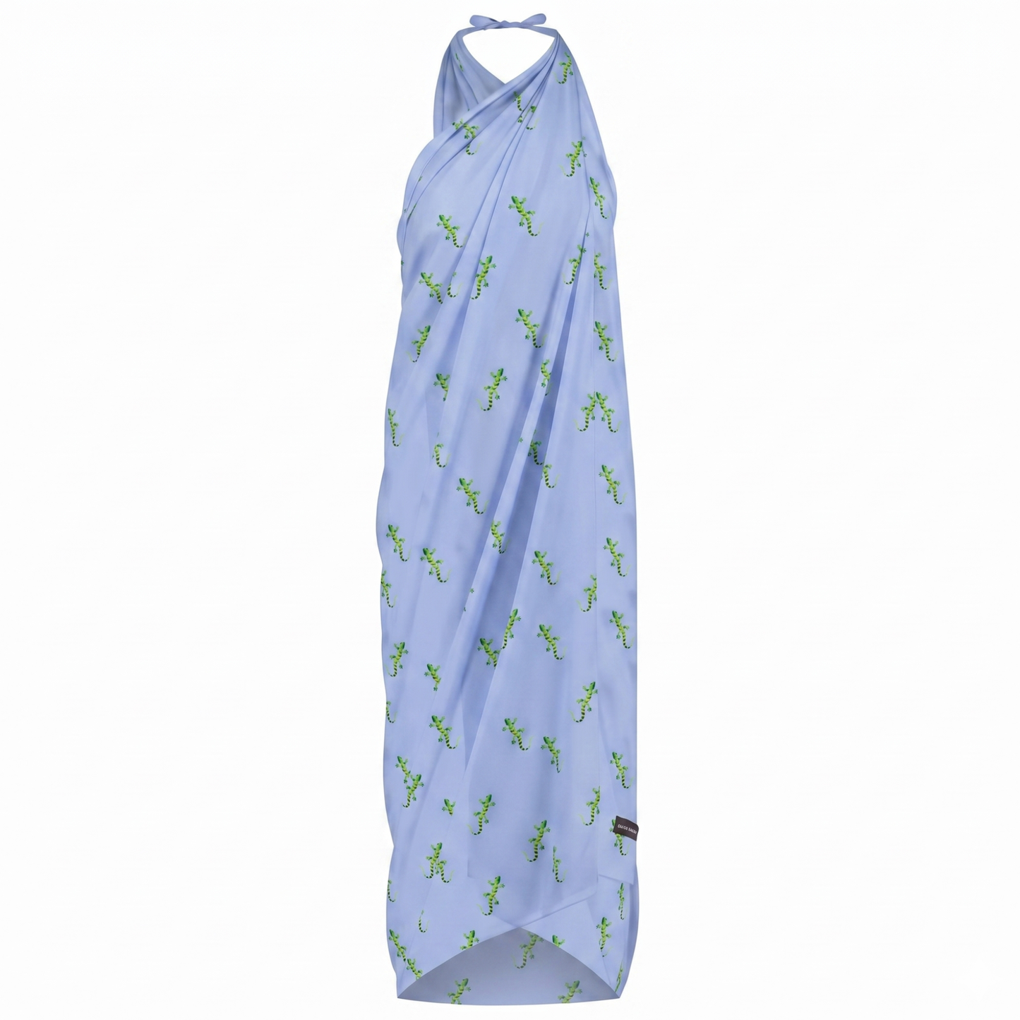 Gecko, blue, Women's shawl