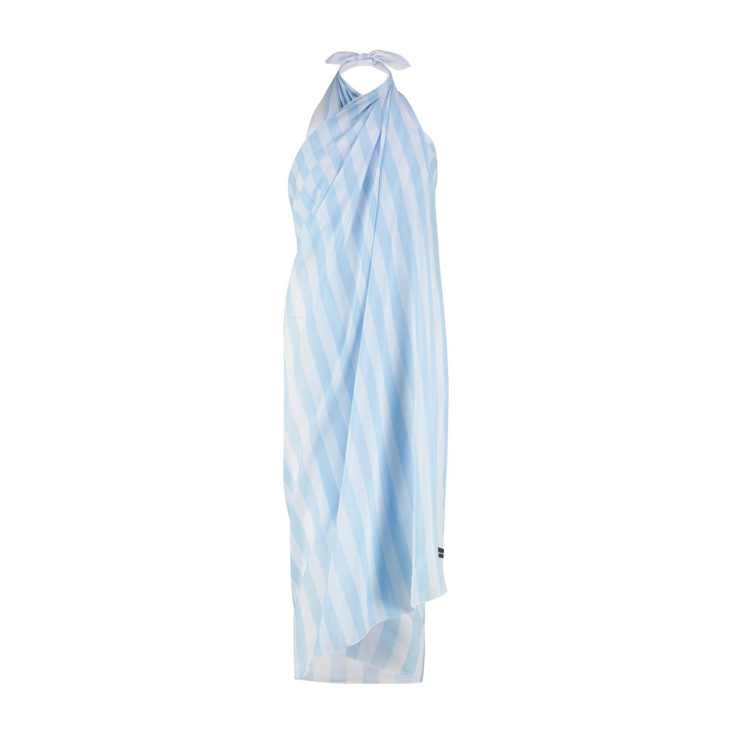 Stripe, Light blue, Women's shawl