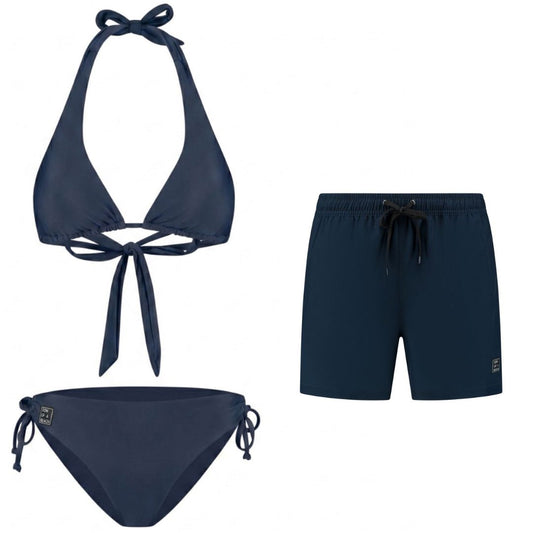 Solid, Blue, Mother and son bikini/swimming trunks