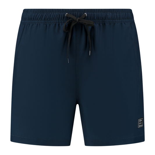 Solid, Blue, Boys Swim Shorts