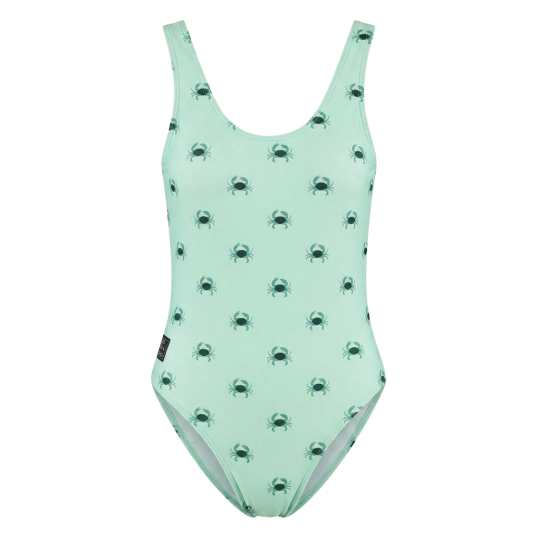 Crab, Green, Women's Swimsuit