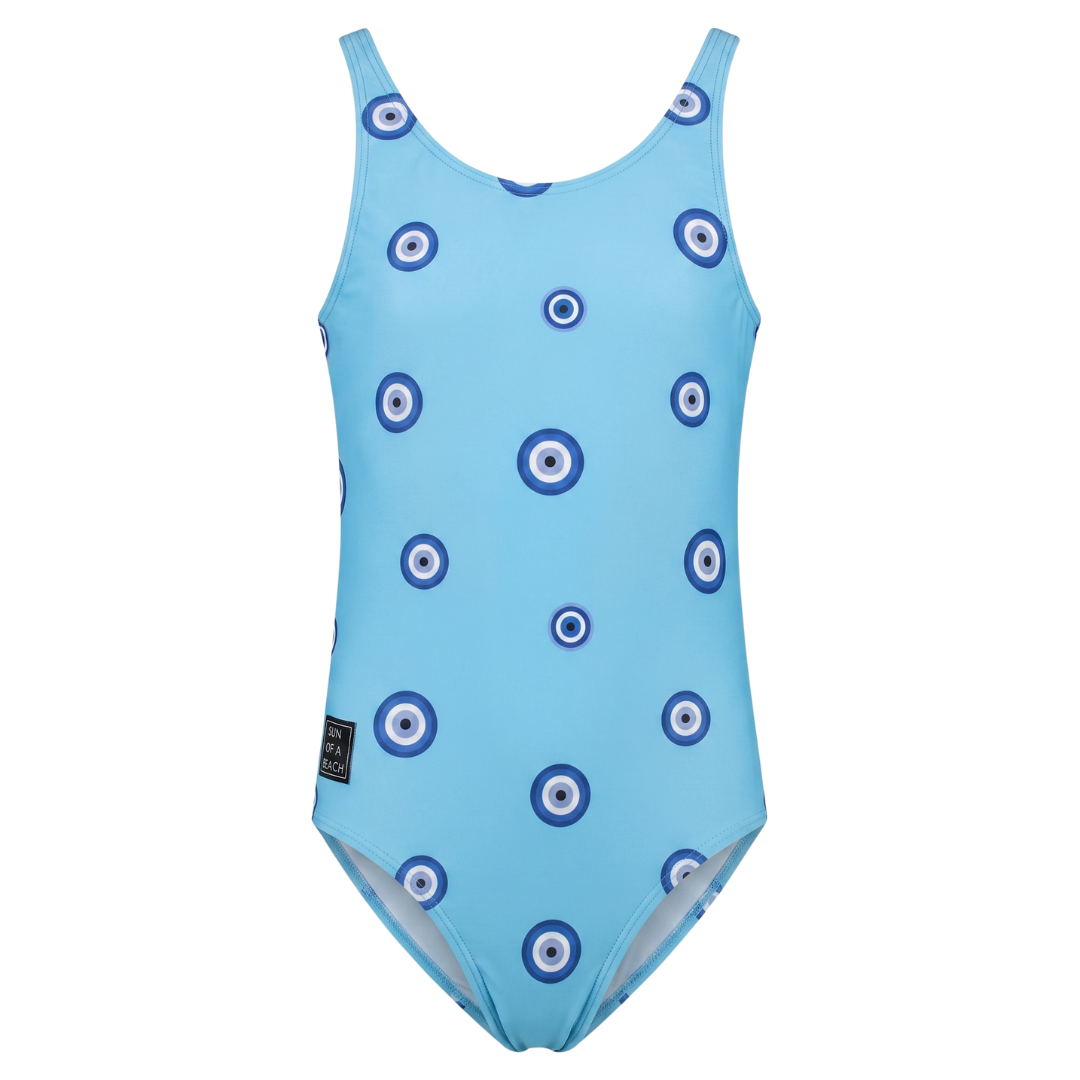 Eye, Blue, Girls swimsuit