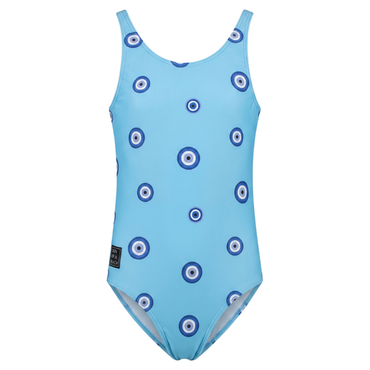 Eye, Blue, Girls swimsuit