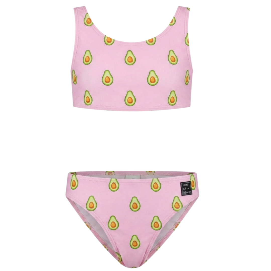 Avocado, Pink, Girls bikini
