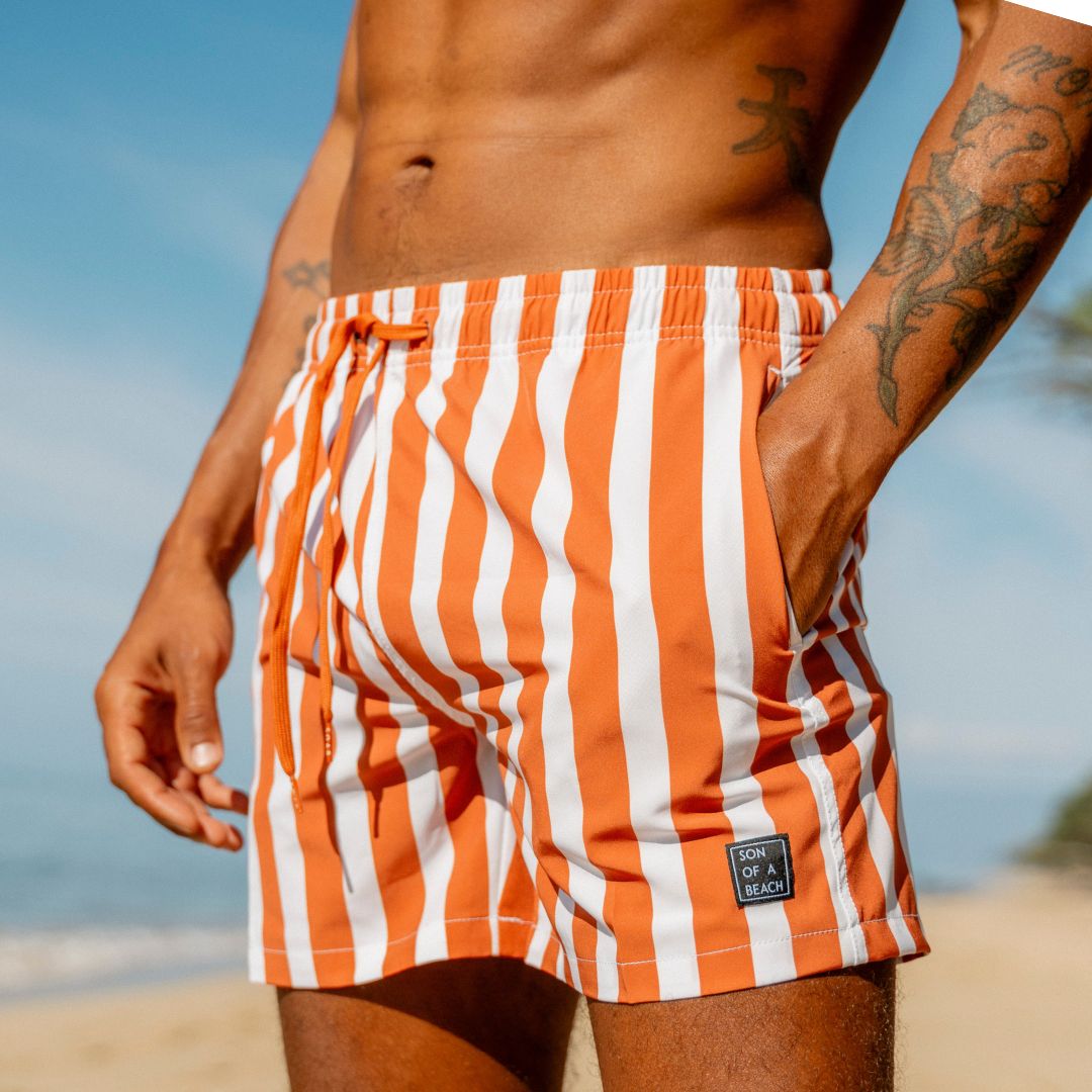 Smiley, Blue, Father and daughter swim trunks/bikini