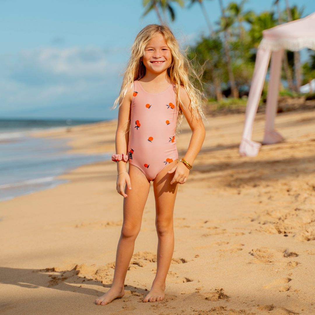 Orange, Orange, Girls swimsuit
