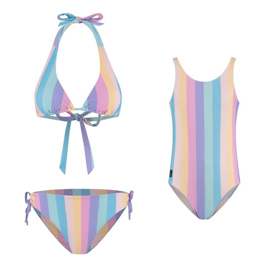 Rainbow, Mother and daughter bikini/swimsuit
