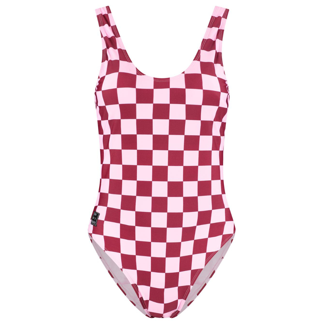 Check, red, Women's Swimsuit