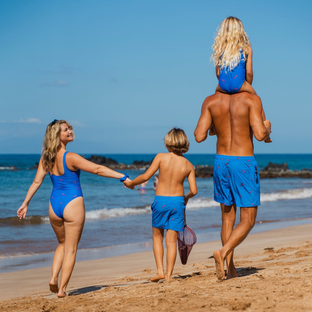 Chili Pepper, Mother and Daughter Swimsuit