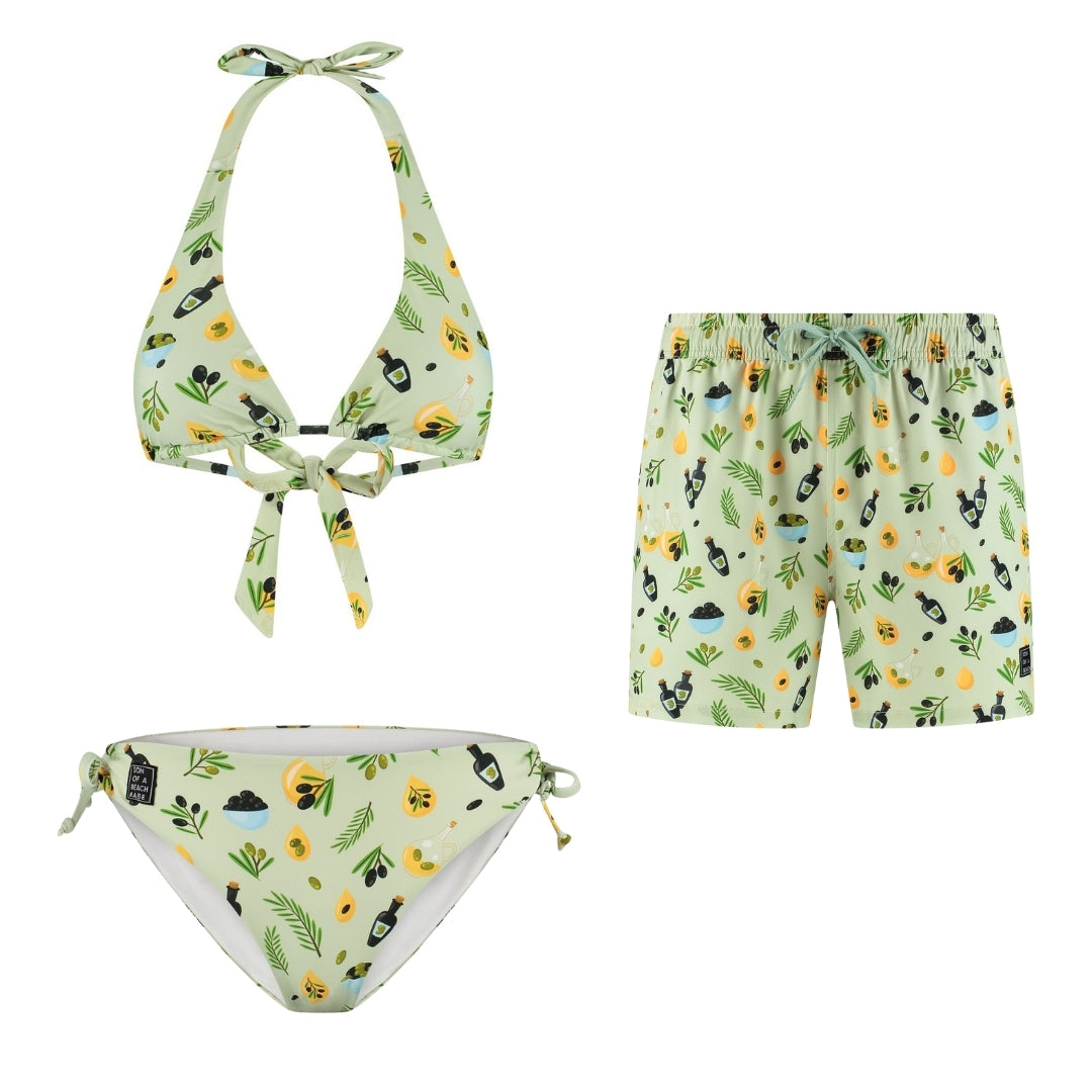 Olive, Mother and son bikini/swimming trunks