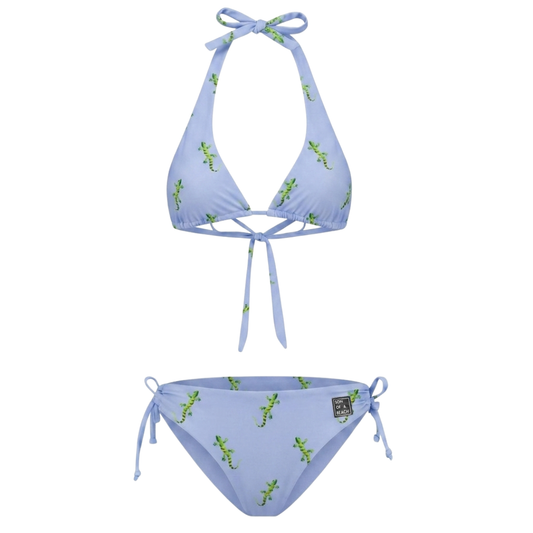 Gecko, Blue, Women's Bikini