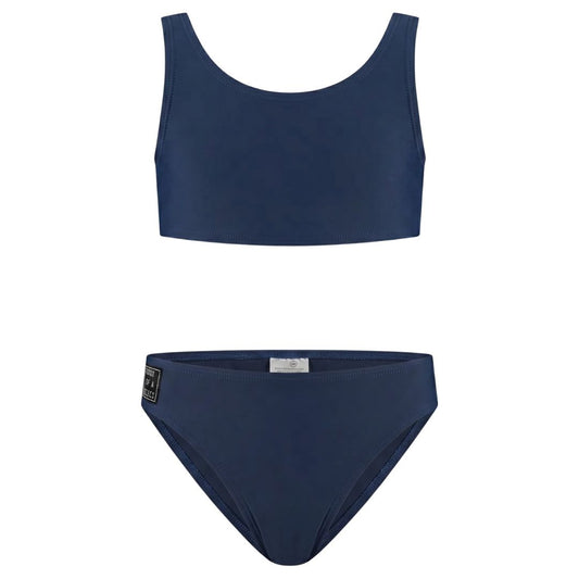 Solid, Dark Blue, Girls' bikini