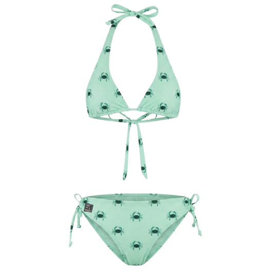 Crab, Green, Women's Bikini