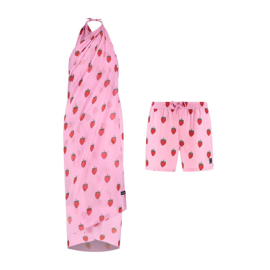Strawberry, Mother and son swimwear