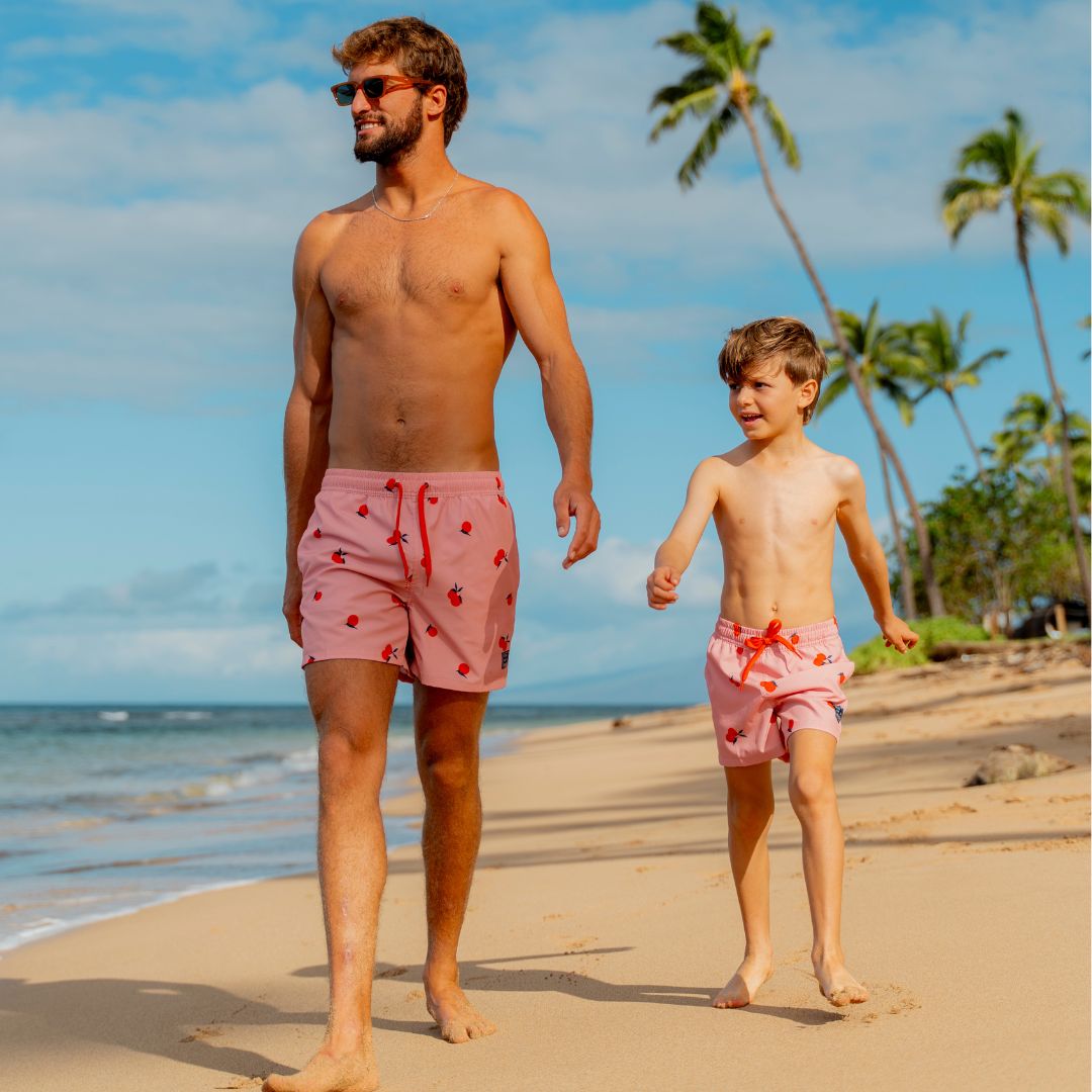 Orange, Orange, Father and son swim shorts