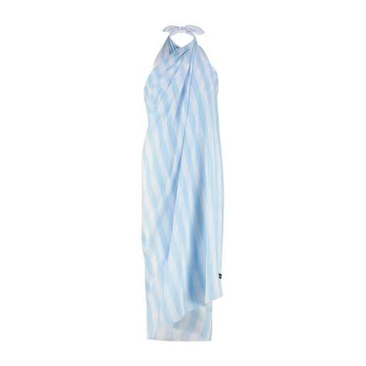 Stripe, Light blue, Women's shawl